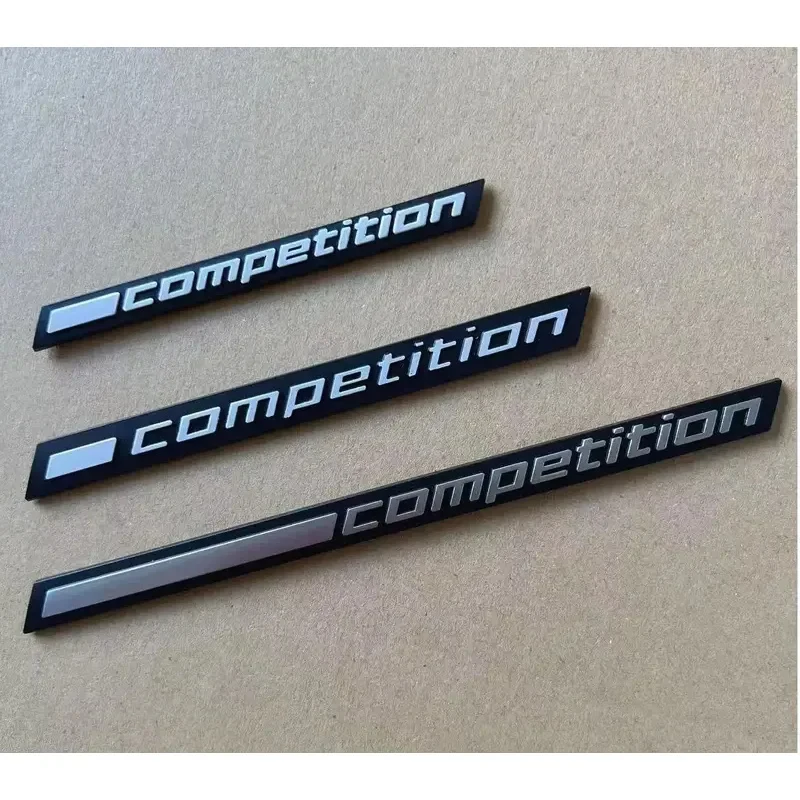 1X ABS COMPETITION Bar Underlined Emblem for Thunder Edition M1 M2 M3 M4 M5 M6 M7 M8 X3M X4M X5M X6M Car Trunk Sticker