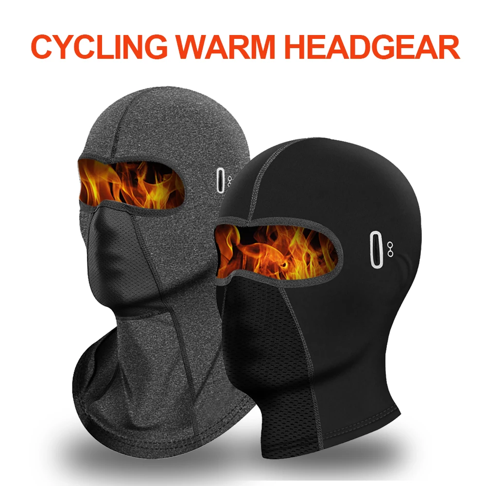 Winter Warm Fleece Bicycle fishing Ski Face Balaclava Hats Cold Warmer Cap Windproof Tactical Mask Helmet Liner Head Cover Men