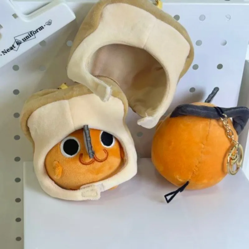 Chainsaw Man Anime Merch Cute Plush Toy Keychain Soft Stuffed Figure Key Portable Backpack Bag Hanging Decor Gift for Fans