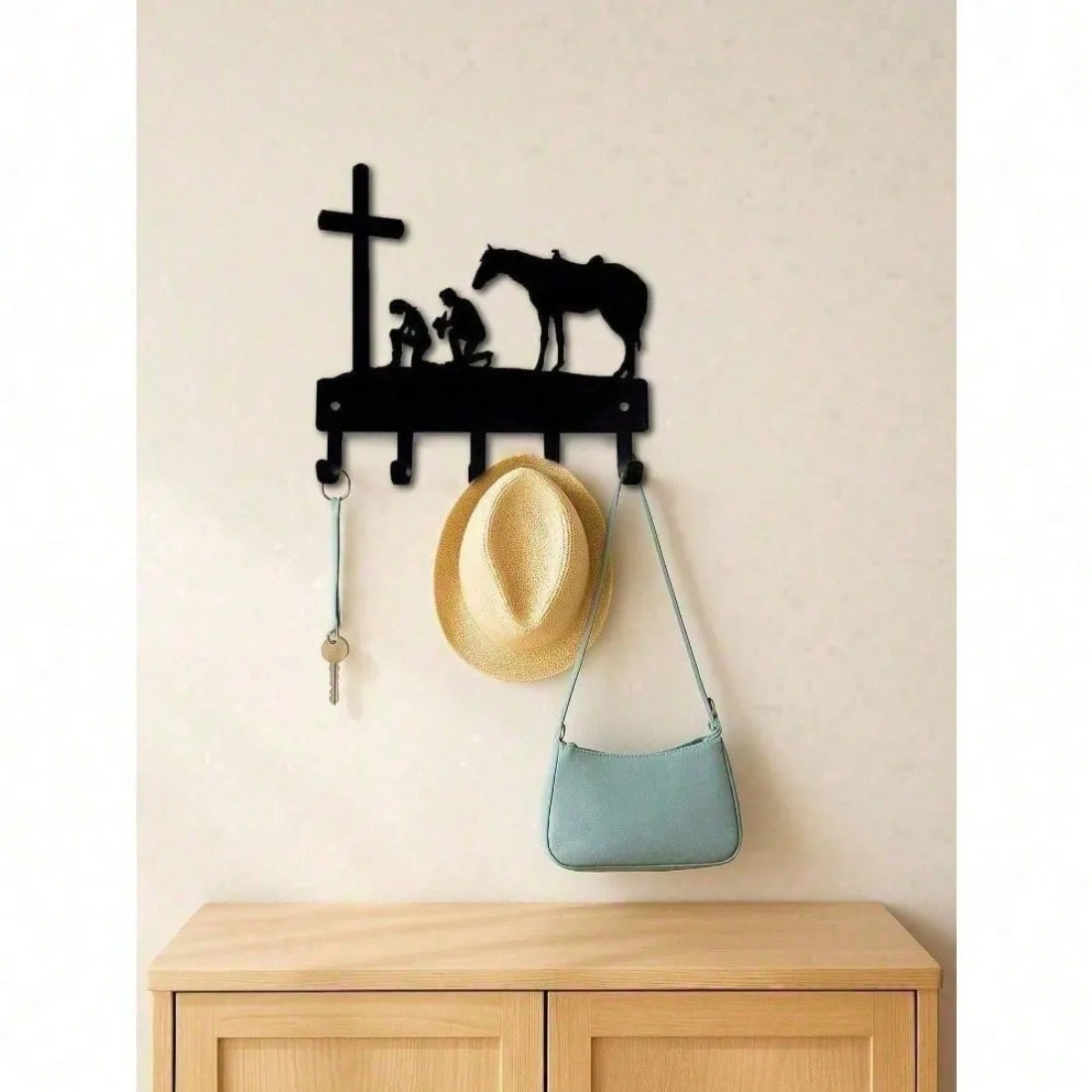 Industrial Wall Hook Set, Rustproof Coat Hanger & Holiday Gift