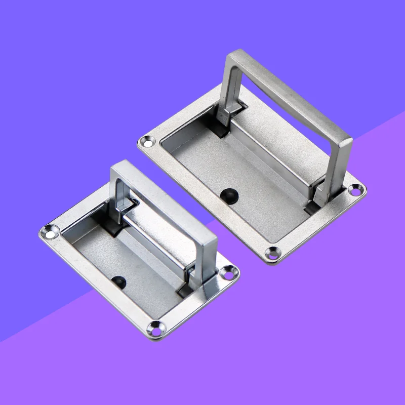 

Zinc Alloy Foldable Handle Industrial Automation Machinery Equipment Medical Box Square Invisible Handle Accessories