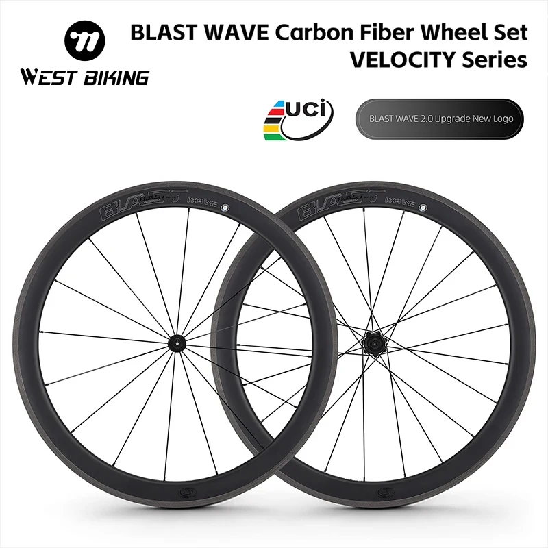 WEST BIKING Bicycle Wheel Set T700 Carbon Fiber Material Ultralight High Strength Mountain Road Bike Wheel Bicycle Parts