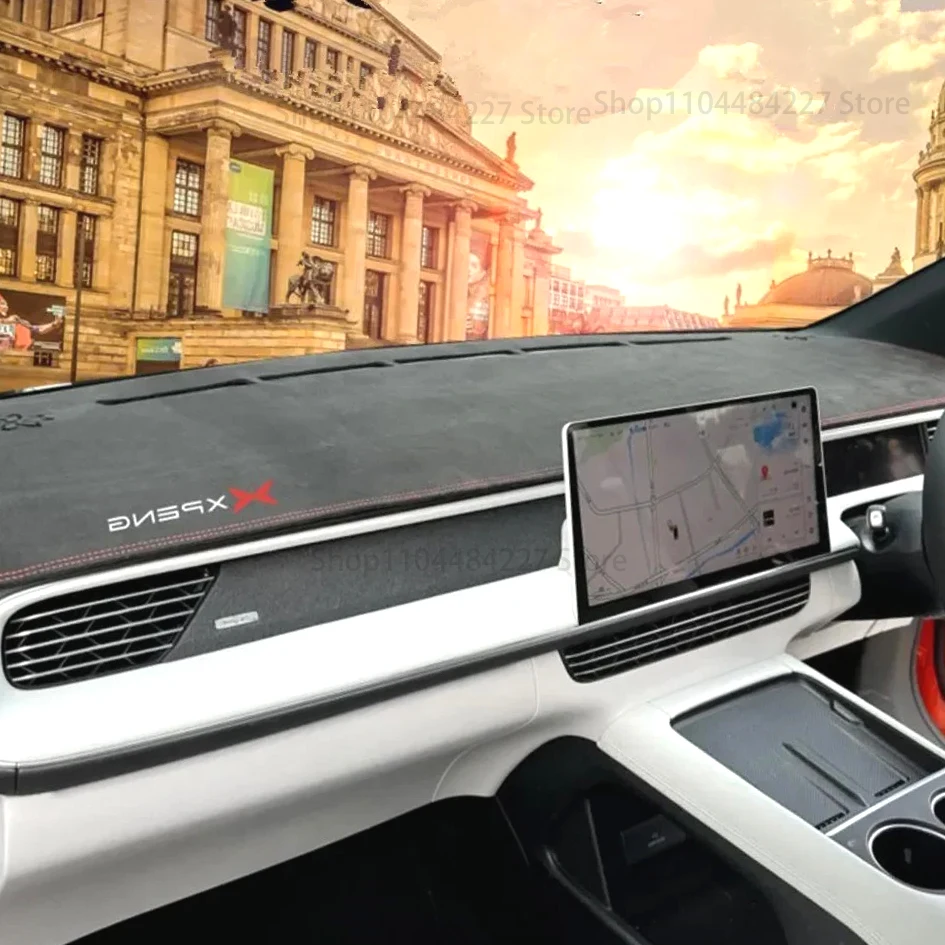 

For Xpeng G6 Car Suede Light Blocking Pad Interior Modification Instrument Panel Sunshade NonSliding Center Console Sunshad