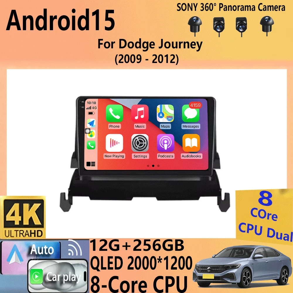 

Android 15 4G WIFI Car Radio For Dodge Journey 2009-2012 Carplay Autoradio Stereo Player 2din HiFi Music GPS