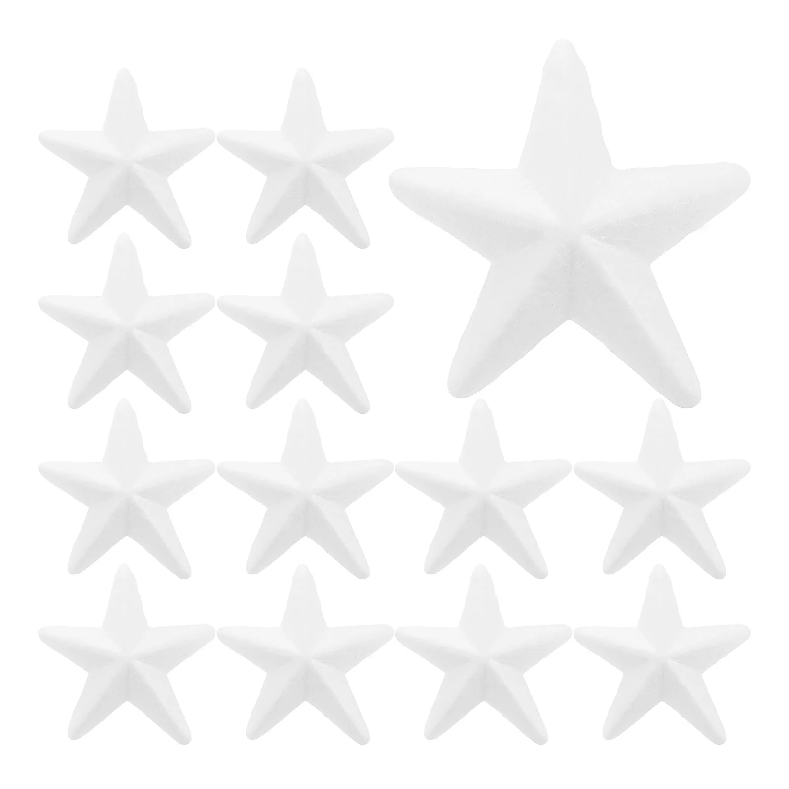 

20Pcs Polystyrene Forms Star Ornaments for Crafts Festive Party Wedding Christmas Decoration Holiday Party Decor Christmas Stars