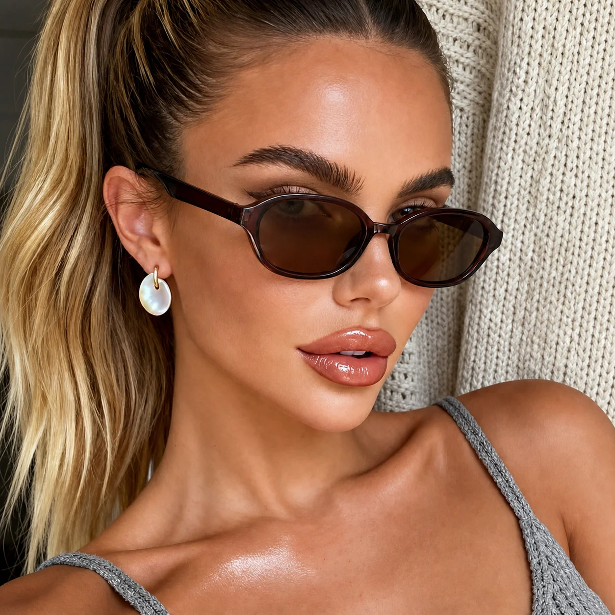 Pc Sunglasses Street  Retro Eyewear Sun Glasses Retro Women'S Sunglasses For Sun Travel Fashion Styling
