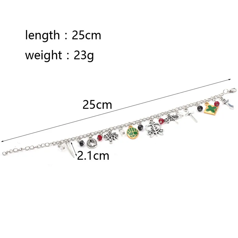 Bohemia Crystal Beads Bracelet Femme Buffy the Vampire Slayer Charm Bracelet Armband Sword Cross Bite Me Pulseira Biżuteria Prezent