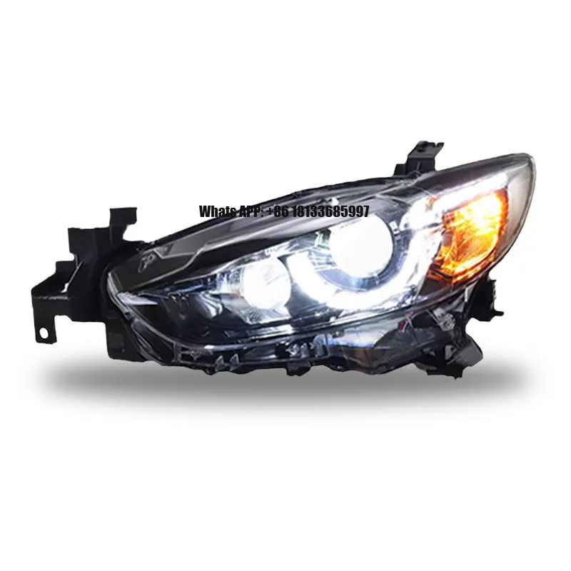 

Дневные ходовые огни Longding 14-16 для Mazda 6 Atenza, светодиодные, в форме ксеноновых фар, 6000K, 12В