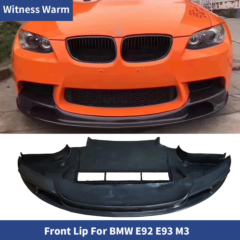 for E90 E92 E93 M3 Carbon Fiber Front Bumper Lip Spoiler Splitters for Bmw 3 Series E90 E92 E93 M3 Car Body Kit 05-13