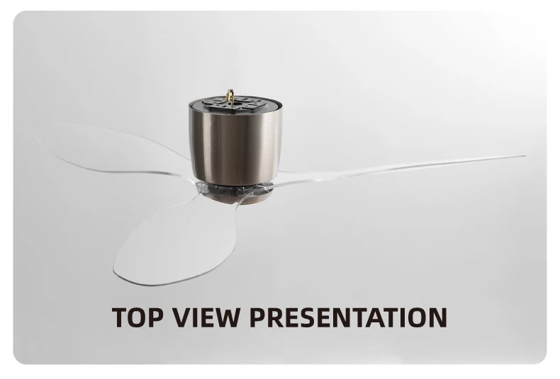 42/52-Inch Ceiling Fan with Transparent Blades and Remote — detail 14