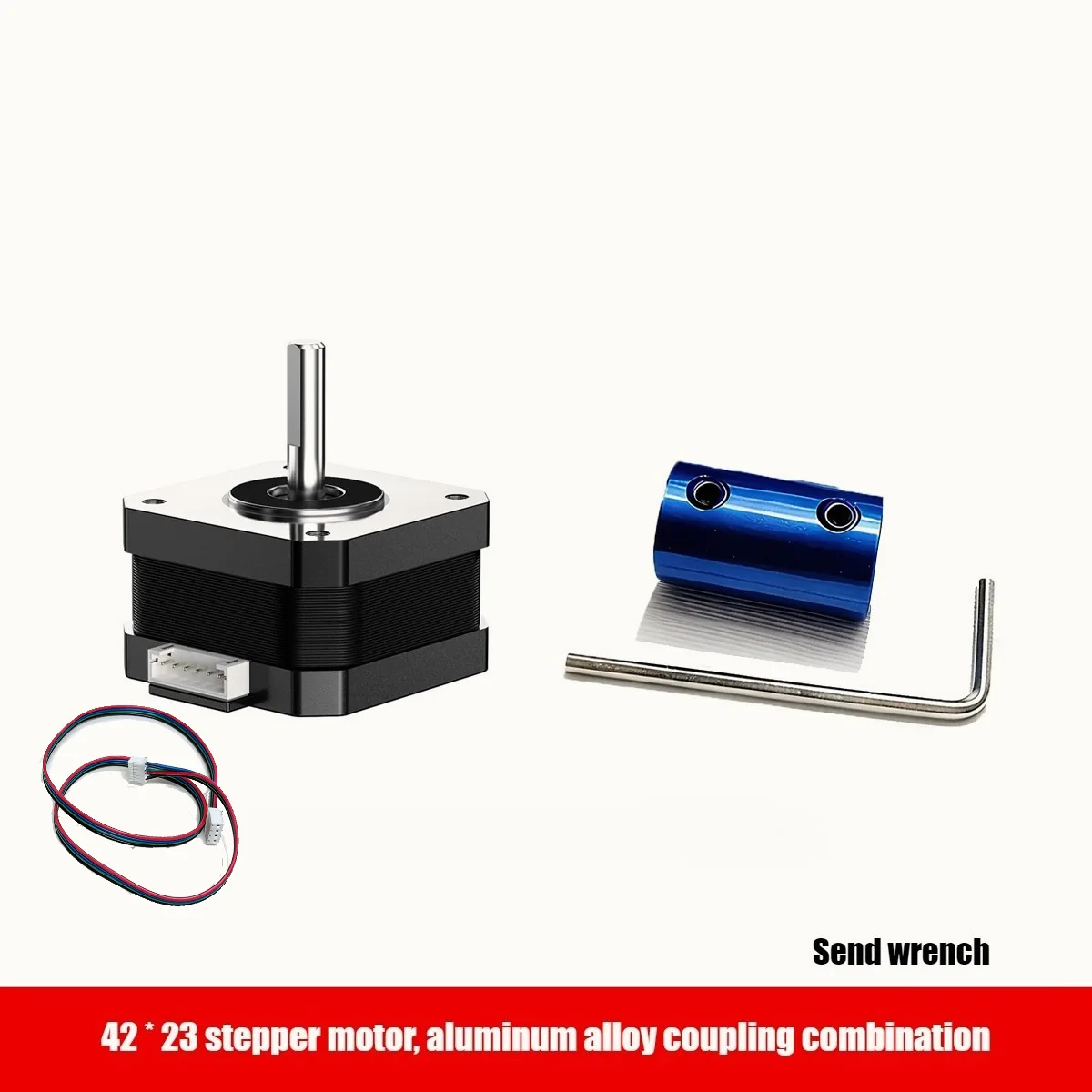 

42 Stepper Motor Aluminum Alloy Coupling Kit, Model 42BYGH34 with Torque 0.28N.M Accessories