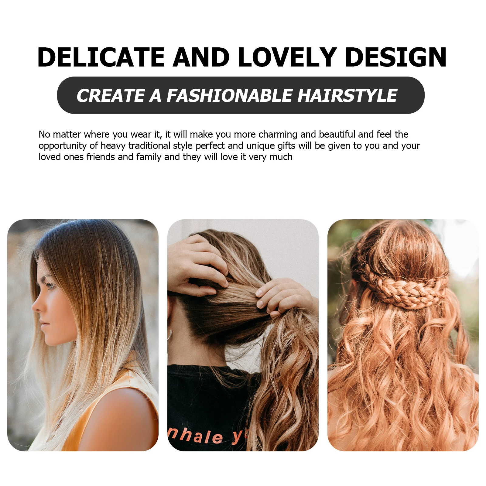 

Retro Hairpin Vintage Style Handmade Durable Accessory Decorative Long Carved Hairpin for Thick Hair Easy to Use Bun for Women