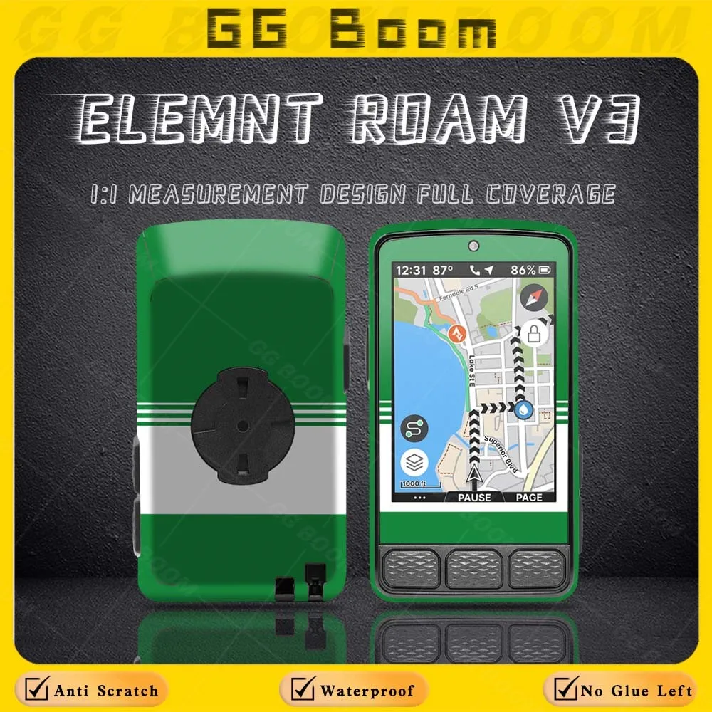For Wahoo Elemnt Roam V3 v3 GPS Bike Computer Accessories Sticker Protective Shell Decorative Decal Scratch-Resistant Waterproof