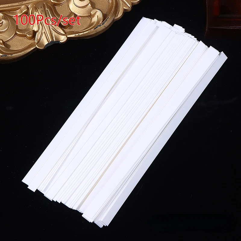 100pcs 115*15mm 155x35mm 60x20mm Perfume Aromatherapy Essential Oils Tester Strips Fragrance Disposable Paper Strips Test Paper
