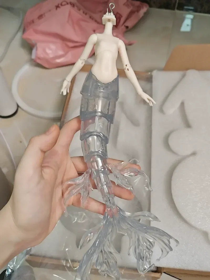 Penny's Box 1/6 Mermaid BJD Body B12 Xiaoman Yueyuan Transparent Gradient Mermaid Tail Multi Jointed Movable Doll Body Accessori