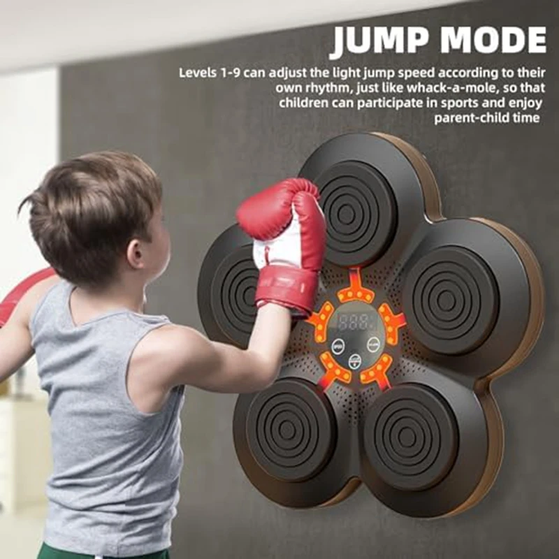 

Boxing Traing Machine Wall Mat For Children,Smart Music Boxing Equipment Wall Mounted Punching Training Device Easy To Use