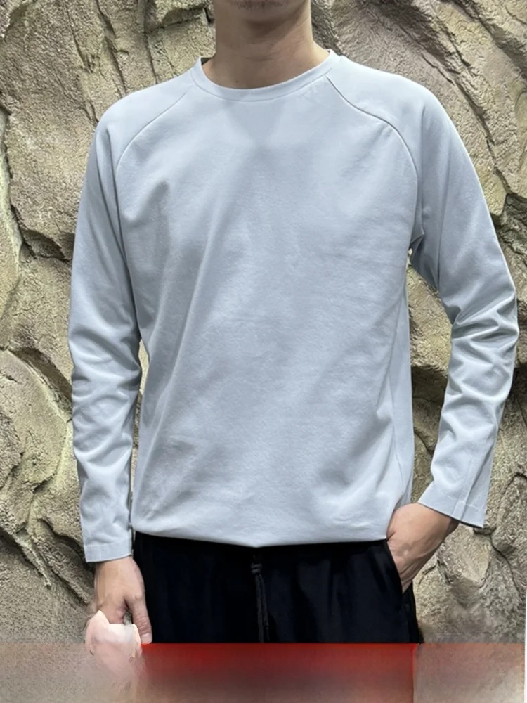 

Functional Outdoor Early Autumn ex Sport Commute Casual Versatile Knitted Long Sve Base Layer T-irt Stand Fit Pol...