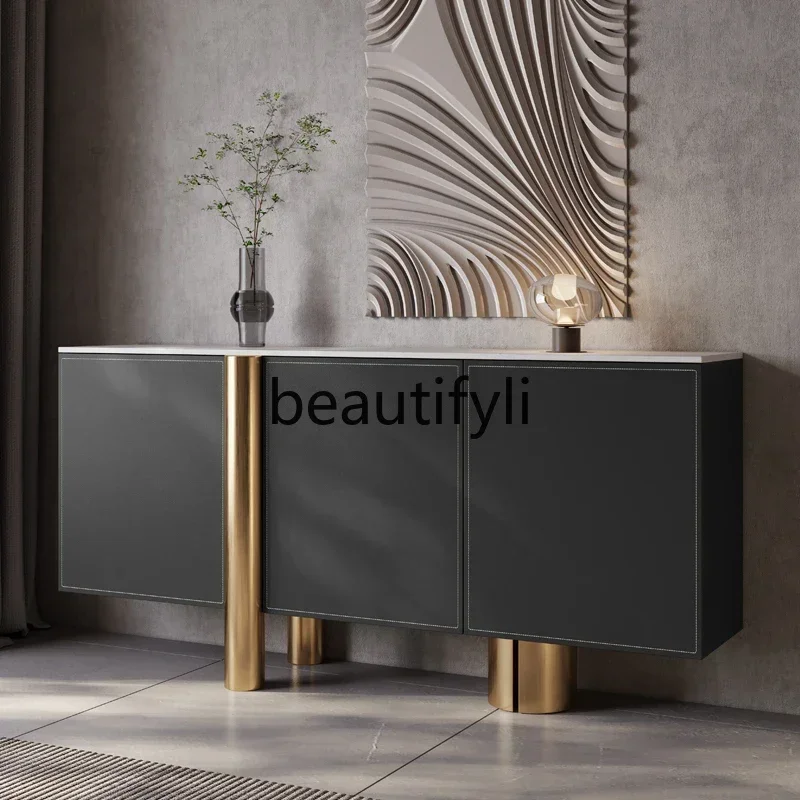 

ls 27Black large-capacity shoe cabinet, new 1.5-meter household indoor entrance integrated TV cabinet