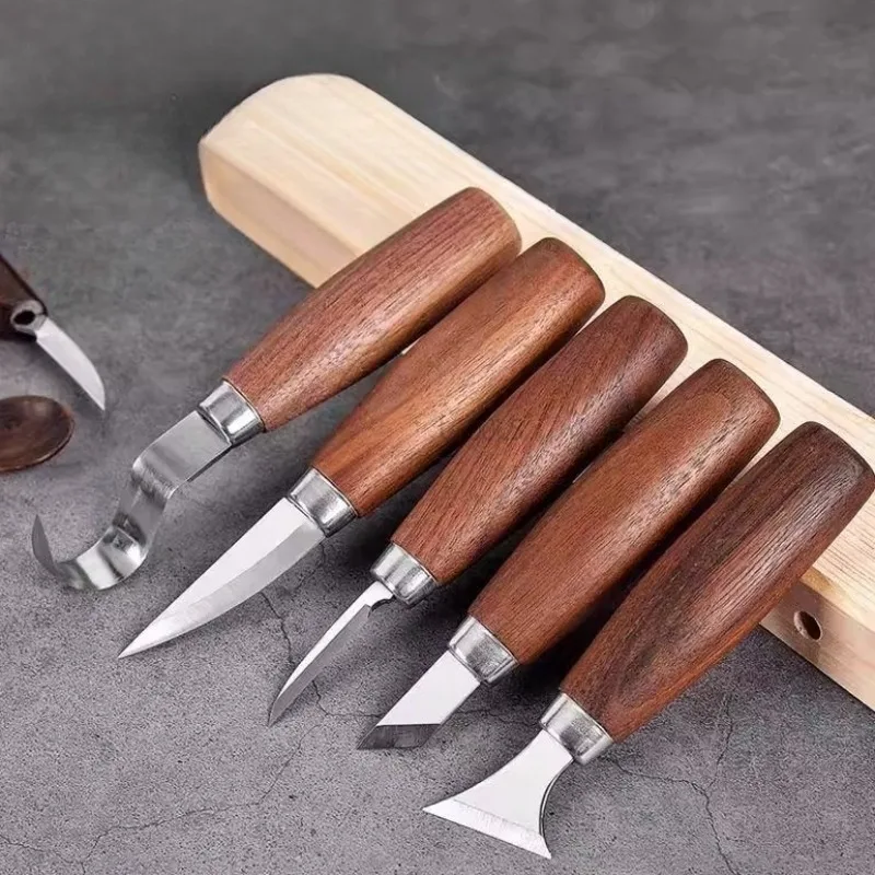 

Нож для резьбы по корню дерева с наконечником для деревообработки и детализации ремесленных микронож для резьбы столярный ручной нож для обрезки