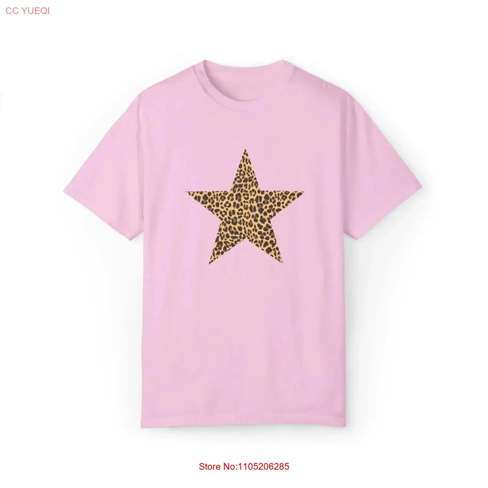 Star T Shirt Trendy Png Girly Leopard Aesthetic Girl 8 Billiard Ball Y2k vintage Washed Casual Soft Versatile fashion Stylish