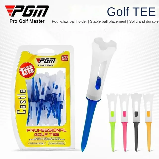 PGM 20 szt. Koszulka golfowa Dopasuj specjalne gwoździe Uchwyty na piłki z czterema pazurami Trwałe, odporne na uderzenia QT026