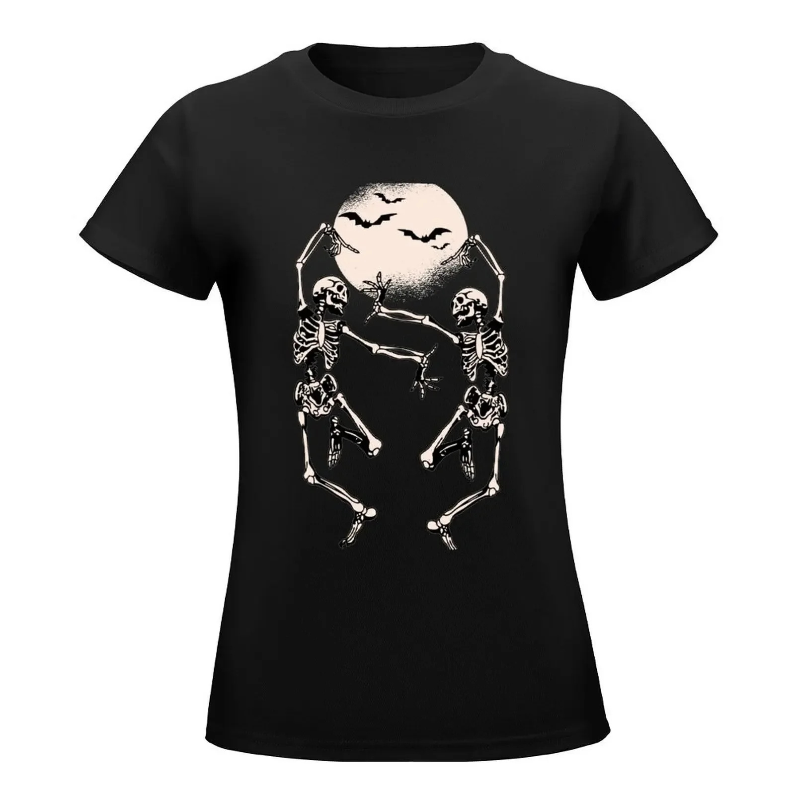 FUNNY SKELETON DANCING HALLOWEEN T-Shirt kawaii clothes hippie clothes woman t shirt