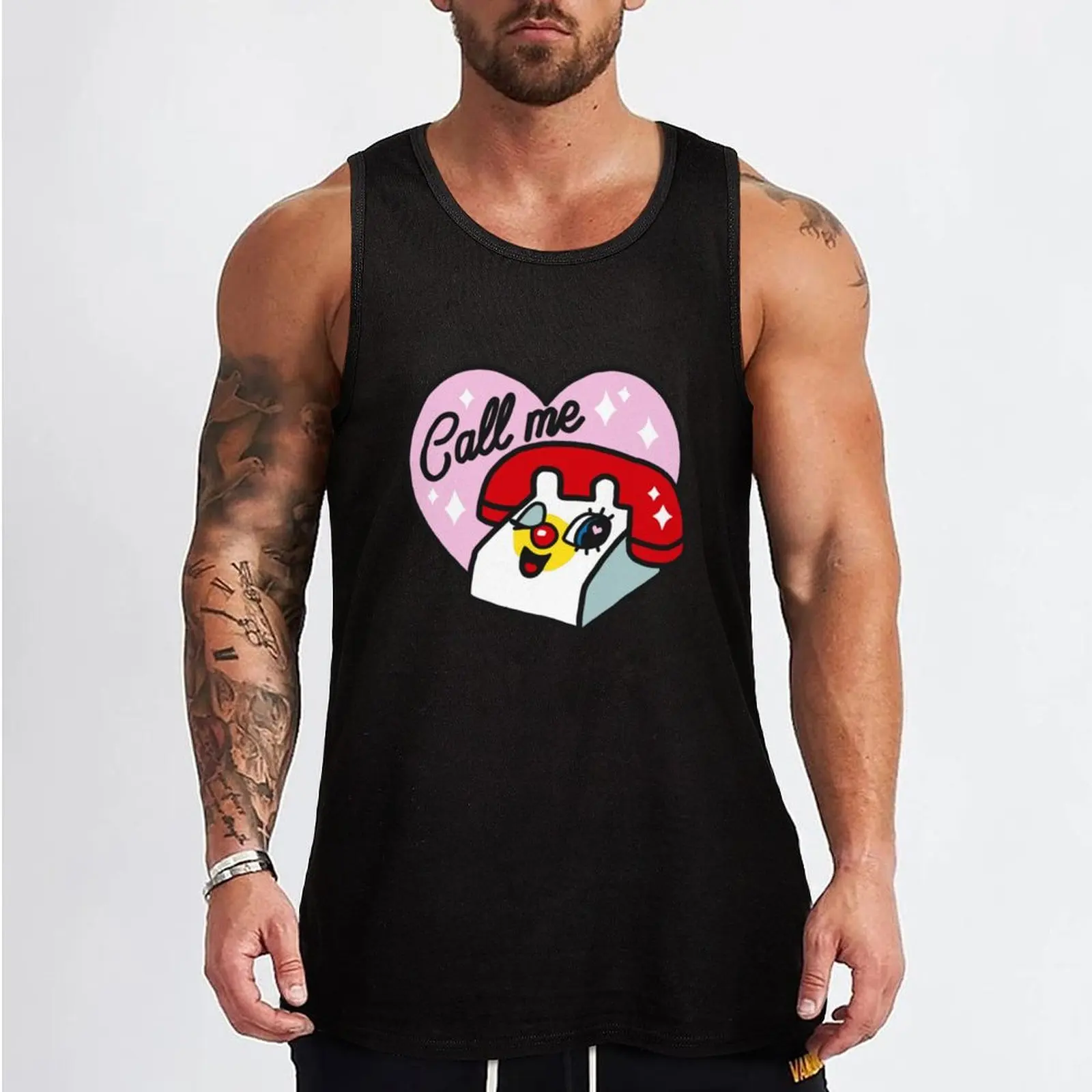 Call me Tank Top gym clothes men male top