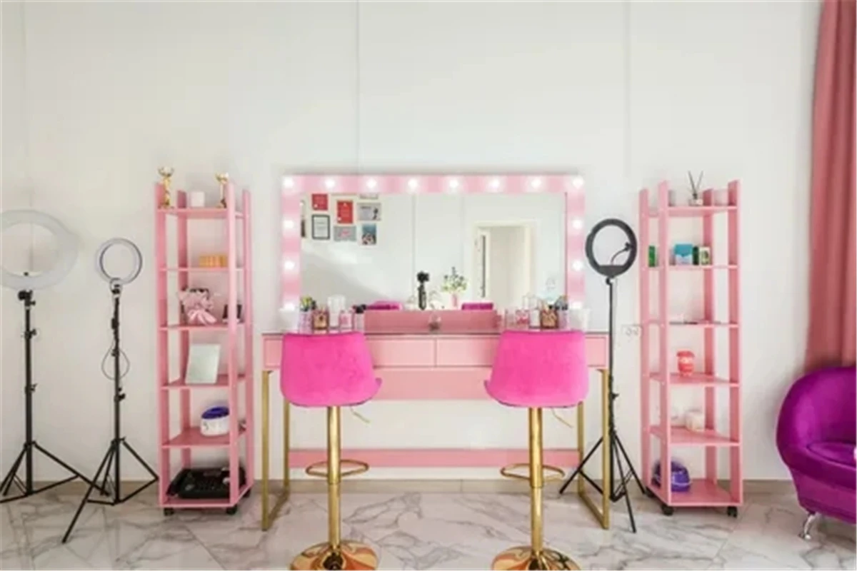 Perlengkapan Poster latar belakang fotografi anak perempuan, alat peraga Poster latar belakang Salon Modern dinding bata dekorasi Interior