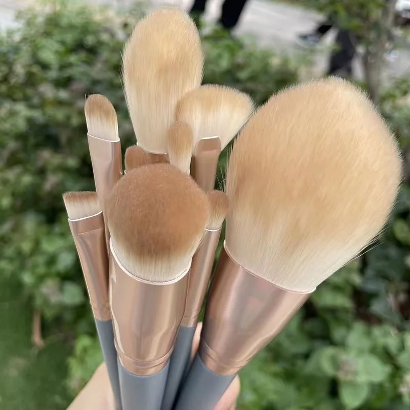 Blue Soft Fluffy Makeup Brushes Set for cosmetics Foundation Blush Powder Eyeshadow Kabuki Blending Makeup beauty tool