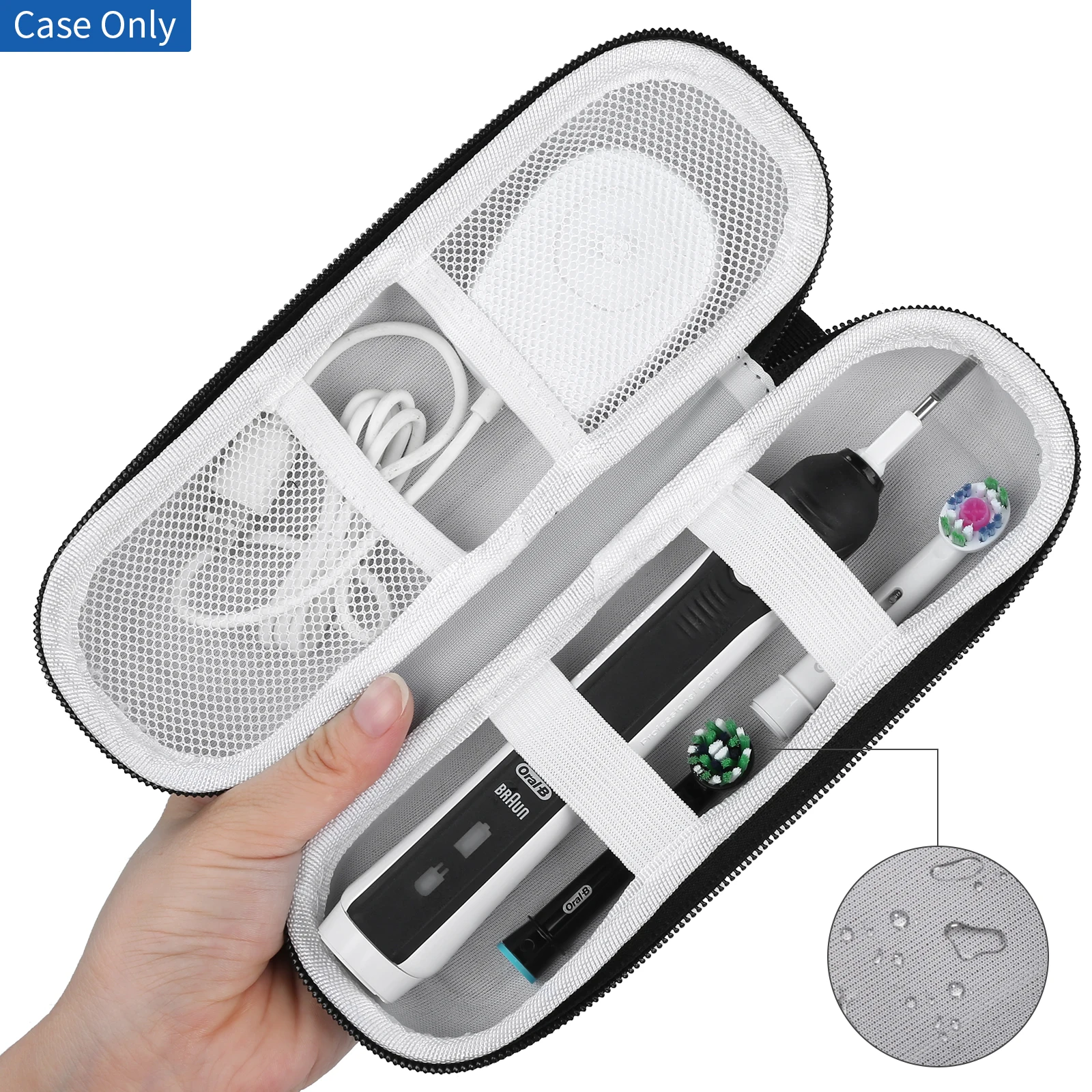 Toothbrush Travel Case for Oral B Pro 1000 1500 5000 7000 7500 6000 9600/ Phlips 4100 5100 1100 6100 5300 Protective Storage Bag