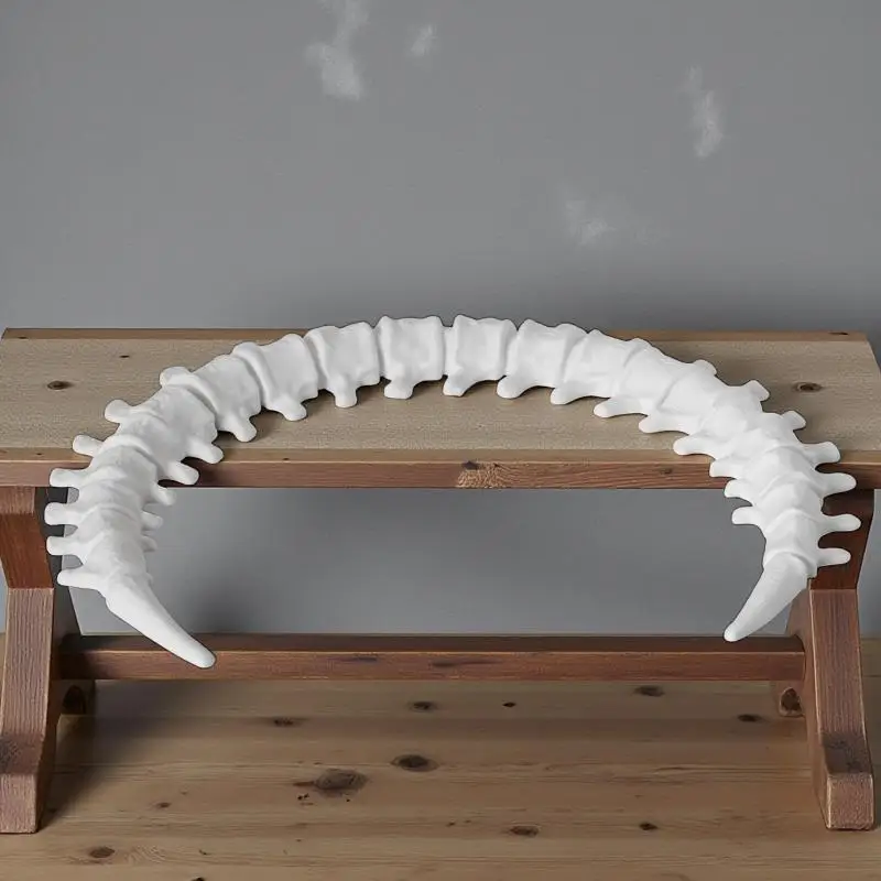 Moon Wall Ornament Spinal Cord Gothic Style Wall Hanging for Living Room Home Decor Alternative Aesthetic Piece