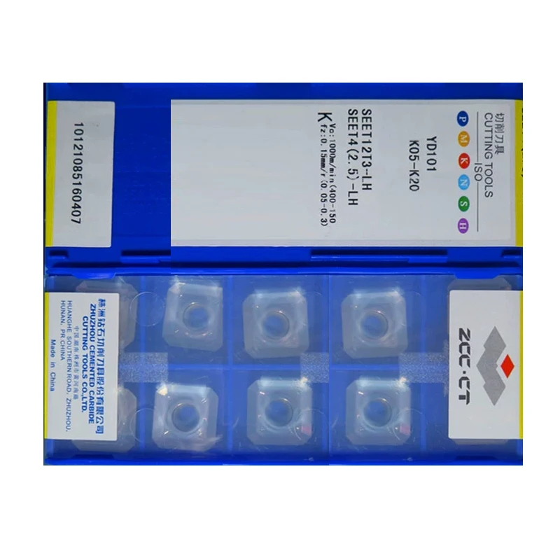 HUAZHICHUN SEET12T3-LH YD101 كربيد مخرطة CNC الموضوع تحول إدراجات لخيط تحول حامل الأدوات