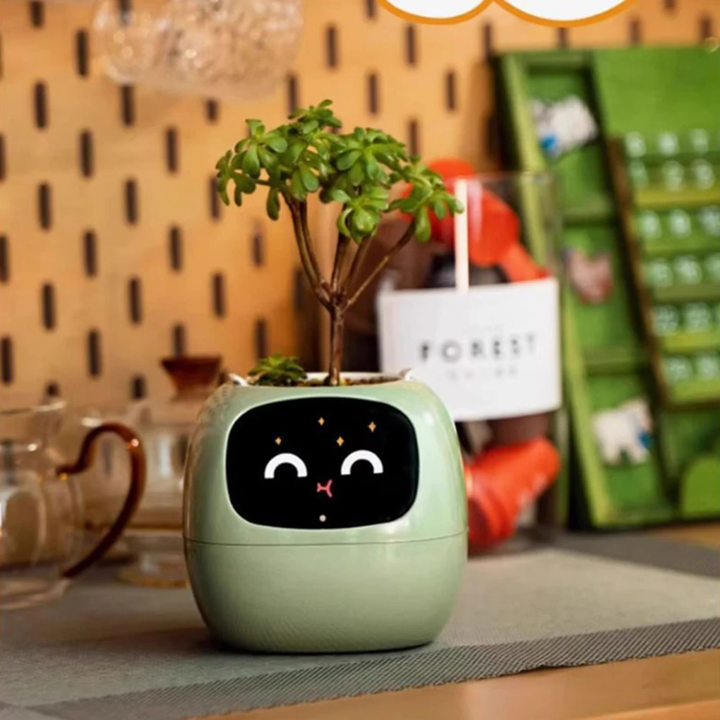 Tuya Ivy Smart Planter,Endless Fun Over 49 Rich Expressions,7 smart sensors,AI Chips Make Raising Plants Easy and Fun