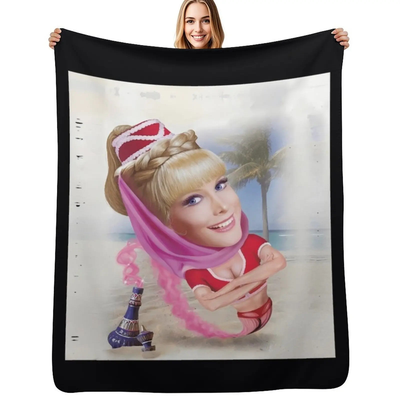 

I dream of Jeannie 2\t Throw Blanket Large Soft Plaid bed plaid Thermals For Travel Blankets