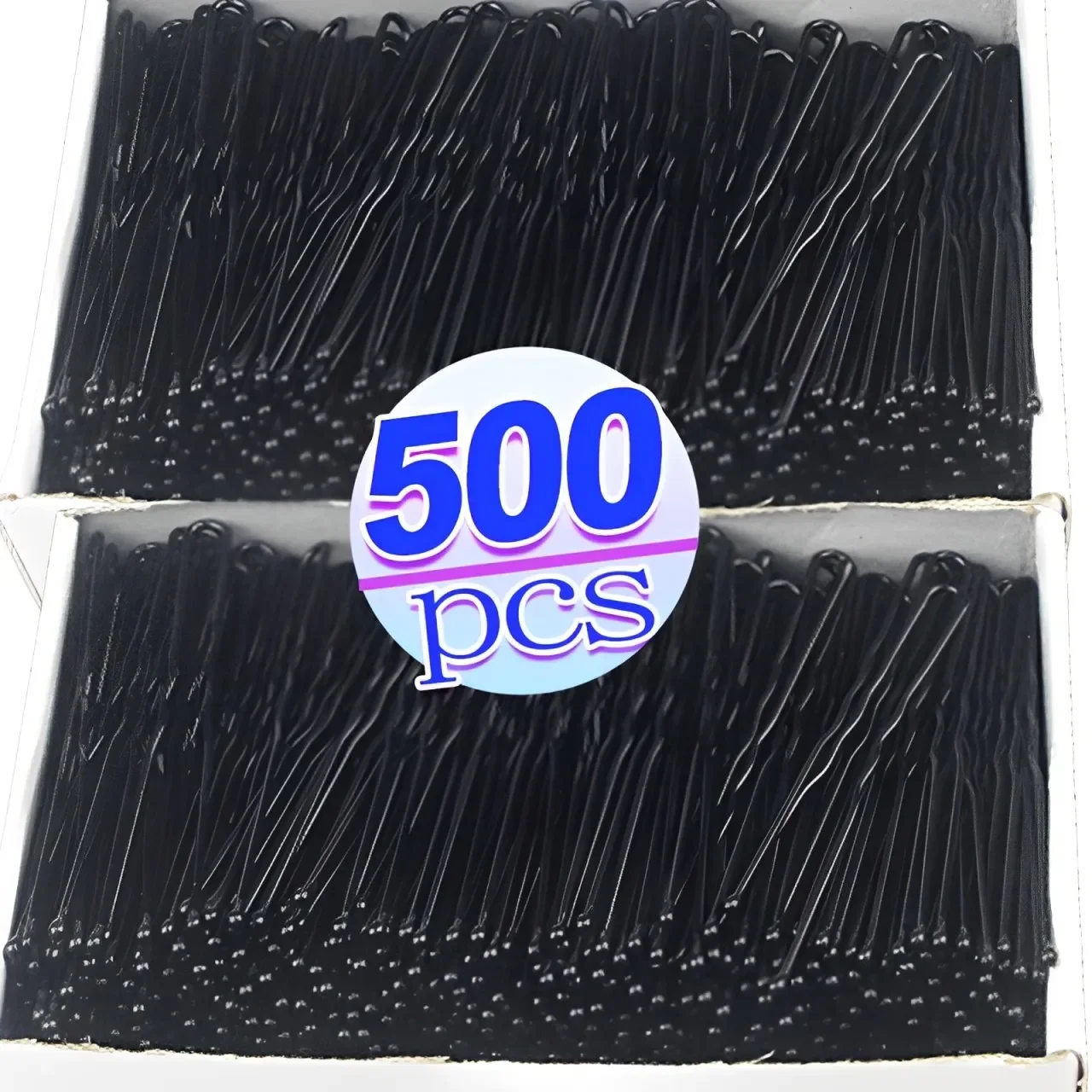 50/500pcs Black Hair Clips U-Shaped Bobby Pin Invisible Wavy Hairpin Hairstyle Styling Metal Hair Grip Barrette Hair Accessories