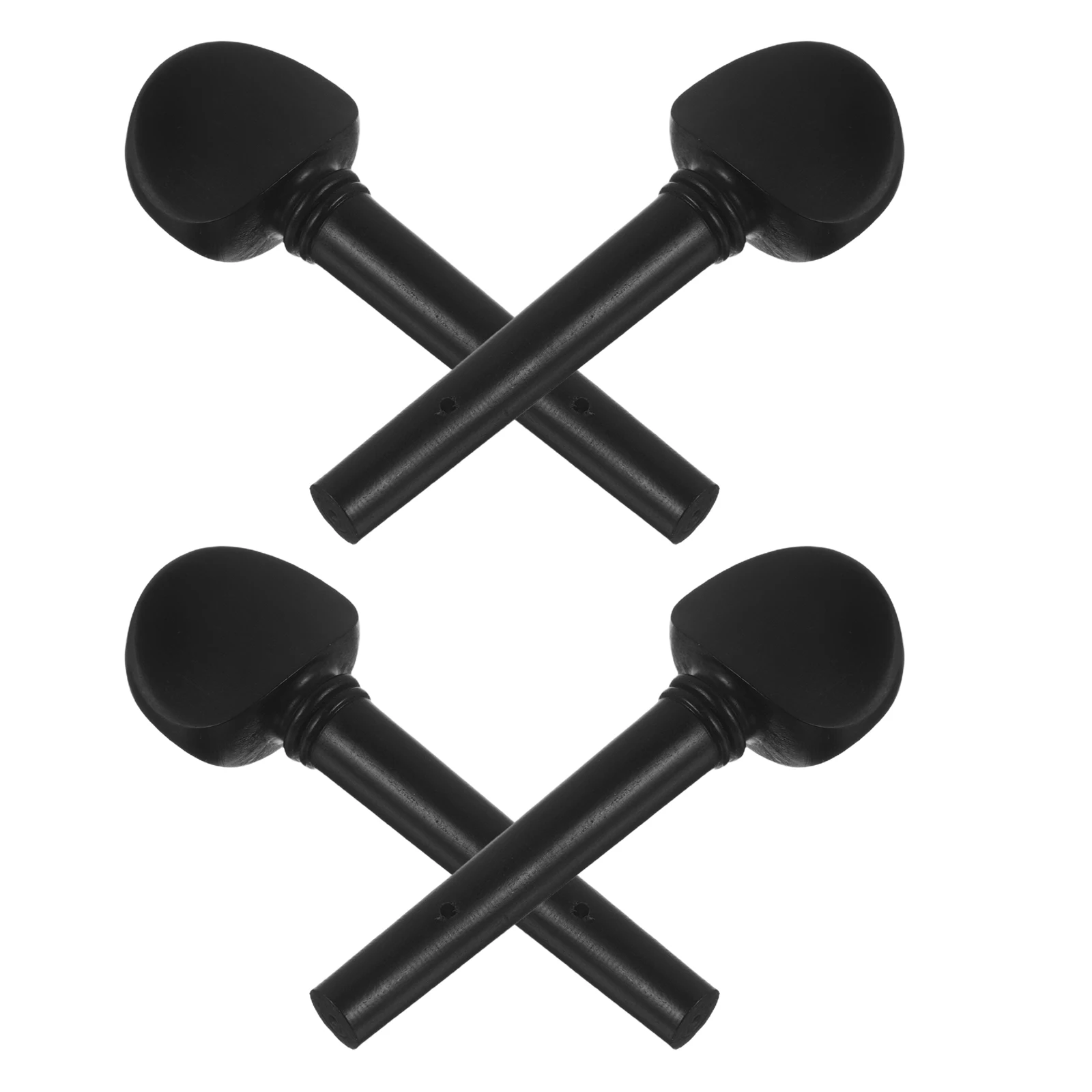 

4 PCS Violin Pegs Accessories Adjuster Tuning Care Kit Rectangle Fine Tuners for Viola Acoustic Ebony
