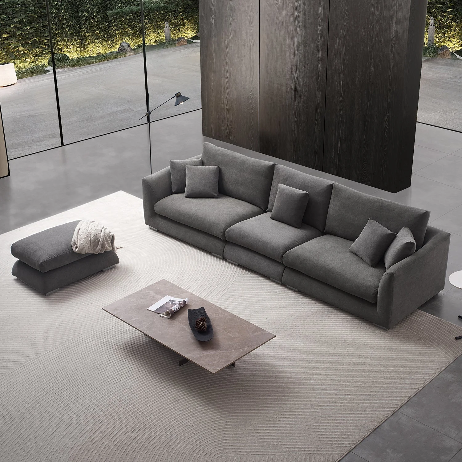 Factory Direct Classic Comfort Hotel Couch Sofas Fabric Living Room Furniture Modular Sofa Set
