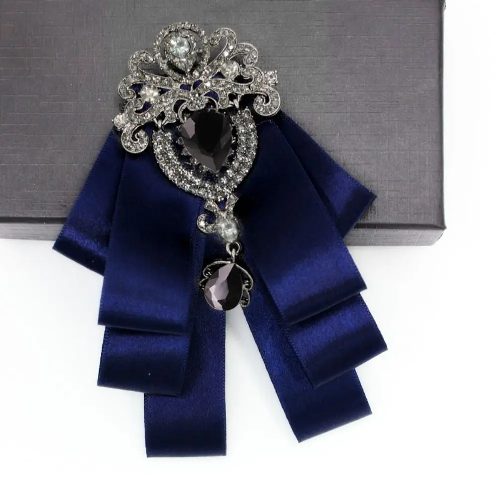 Brooch Accessories Polyester Bowtie Crystal Diamond Neck Decoration Fabric Collar Flower Casual Wear