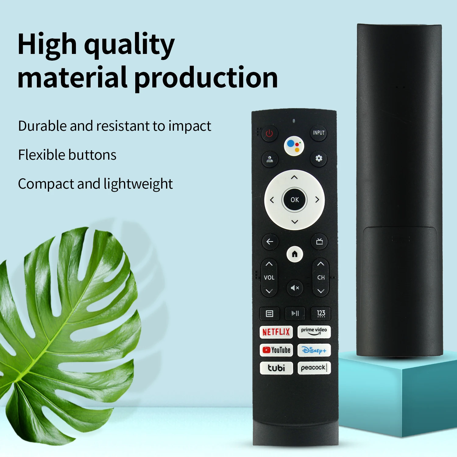 New HE001Replacement Remote Control for Hisense 4K UHD Android Smart TV with Netflix Prime Video Disney tubi HotKeys