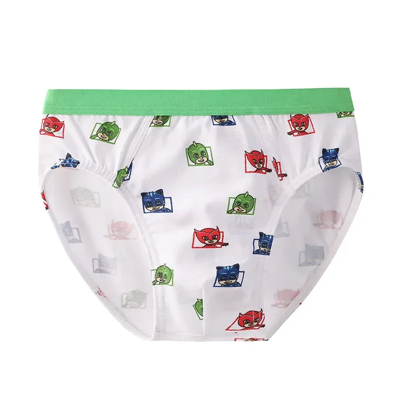 Child Boy PJ Masks Boxers Pure Cute Cotton Briefs Anime Boy Cartoon Printing Mid-rise Comfortable Thin Three Pack Clothes Gift