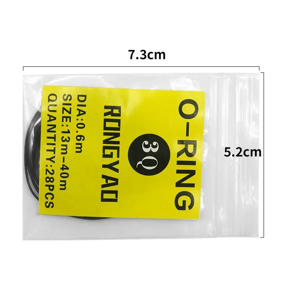 Watch Back Cover Water Resistance Ring Bottom Case Sealing Ring Elastic Black Rubber 0.50.50.70.8mm O-ring image 4