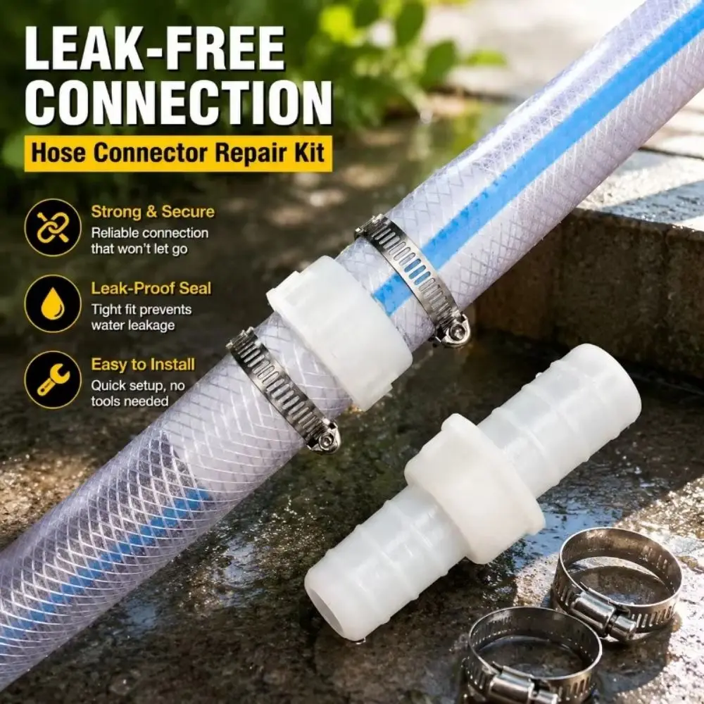 Garden Water Adaptor Hose Valve Fittings Threaded Durable Tubing Tap Adapter Fitting Plastic Hose Coupling Joint