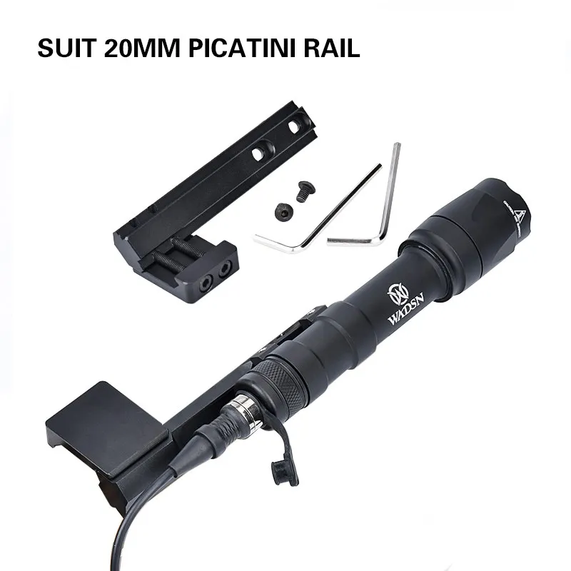 WADSN M300 Linterna táctica airsoft con montaje Picatinny