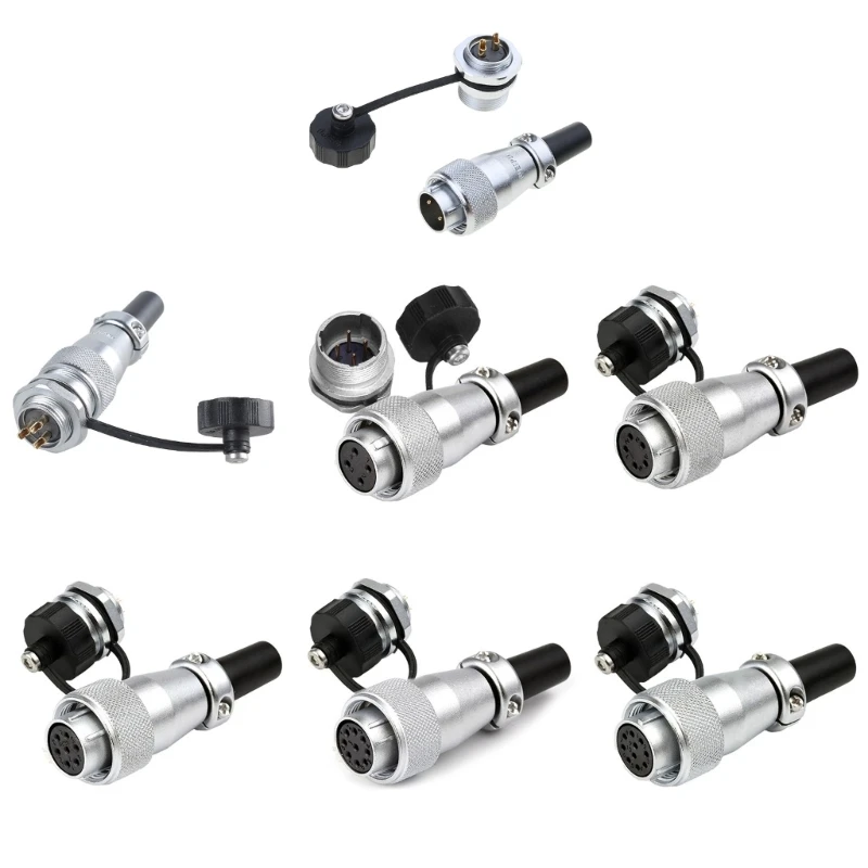 WEIPU M16 WS16 2 3 4 5 7 9 10Pin TQ+ZM Industrial Waterproof Aviations Connectors Nut Seats Power Adapters PVC Cable