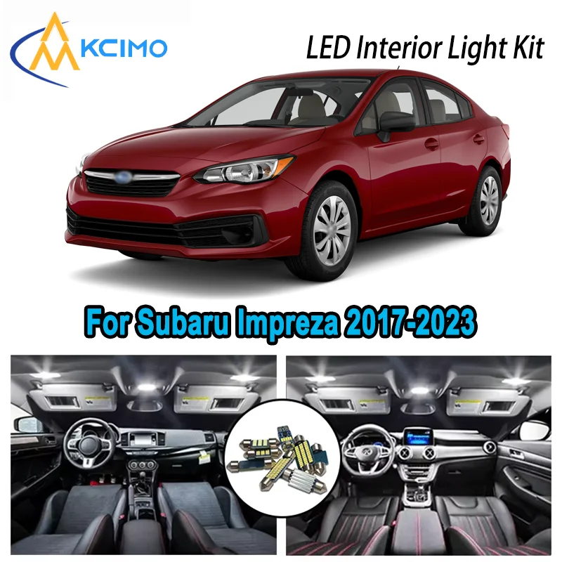 

For Subaru Impreza 2017-2023 2019 2020 2021 Premium Bright LED Interior Dome Map Trunk Light Kit Car Led Lamps Canbus No Error