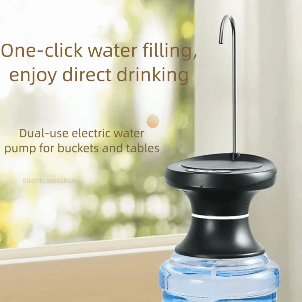 

Stainless Pipe Automatic Water Dispenser Silent Operation Touch Button Smart Water Bottle Pump Continuous Flow 1/3 Modes