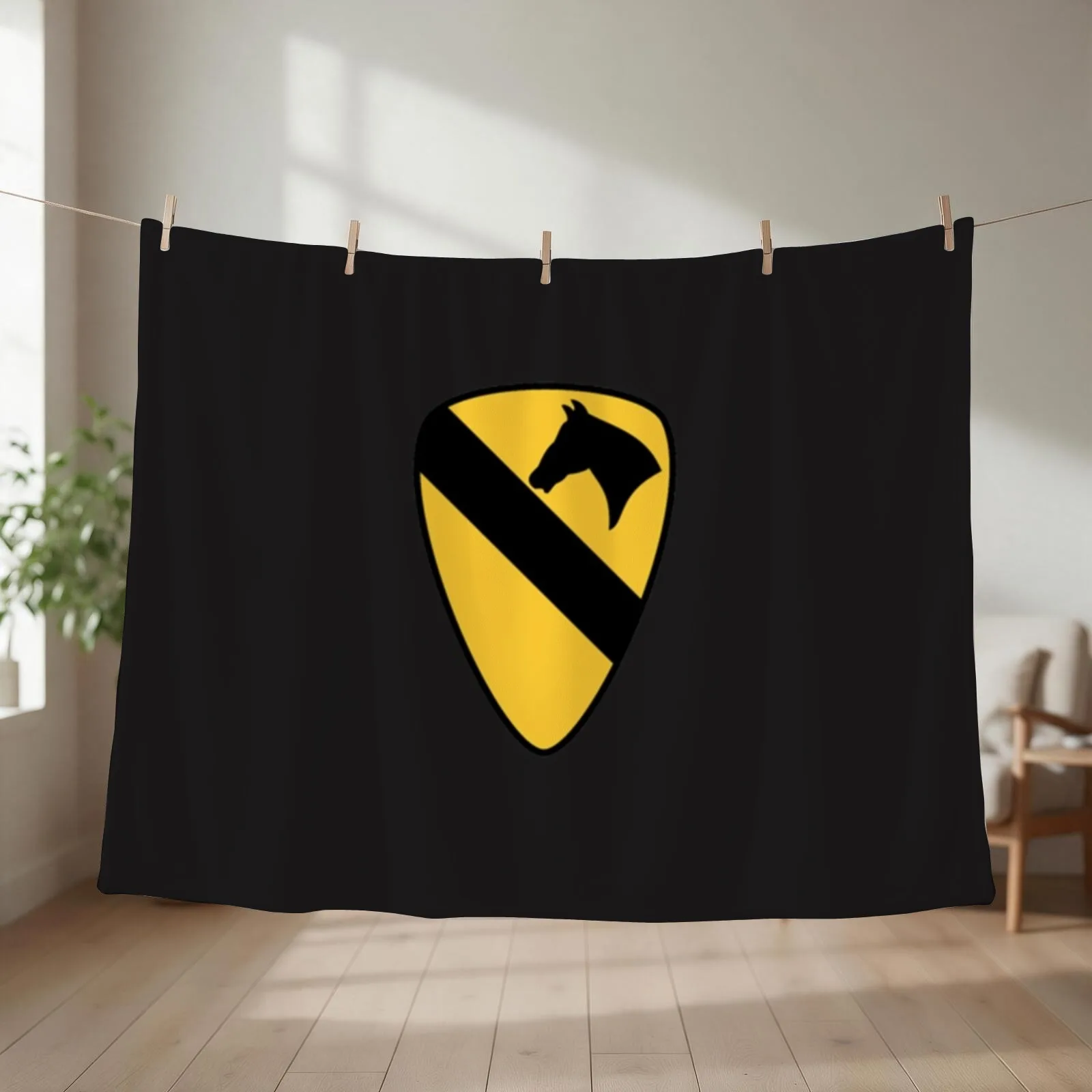 1st Cavalry Division Classic T-Shirt Throw Blanket couch cozy soft plush fuzzy picnic outdoor blanket