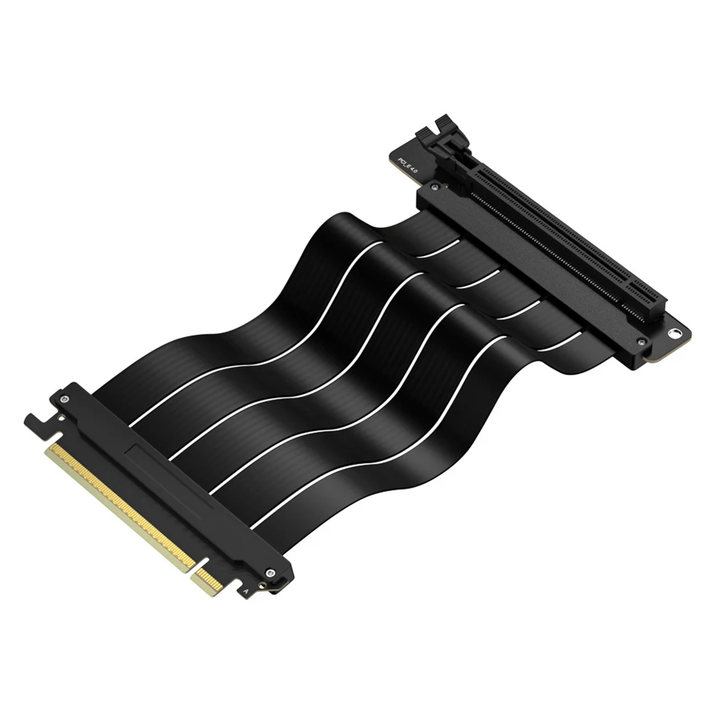 PCI‑E 4.0 X16 GPU Riser Cable 32GB/s 90° 180° Extension Cable For For RTX AMD GPU Desktop Vertical Graphics Card Mount Gaming PC