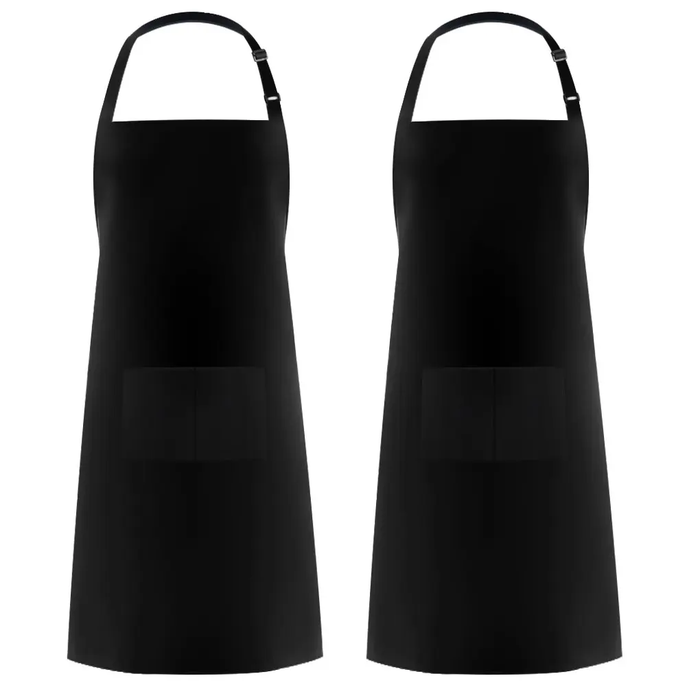 

Adjustable Bib Apron with 2 Pockets for Men and Women, Waterdrop Resistant, Cooking, Kitchen, Chef