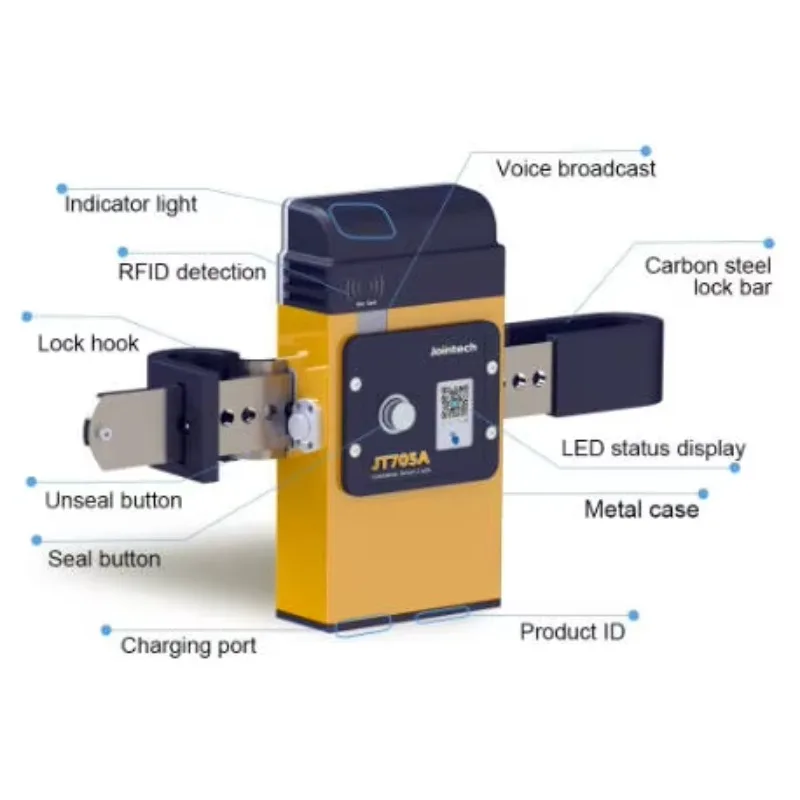 

High-end Padlock Intelligent Container Security Lock Navigation Seals for Real-Time Tracking & Anti-Theft Alarm Jointech